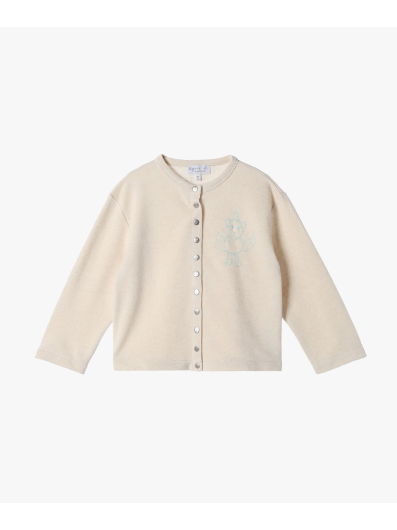 【SALE／50%OFF】キッズ アーティスト カーディガンプレッション "Harmony Korine" agnes b. ENFANT アニエスベー トップス カーディガン グレー【RBA_E】【送料無料】[ Fashion]｜agnes b. 9,075円