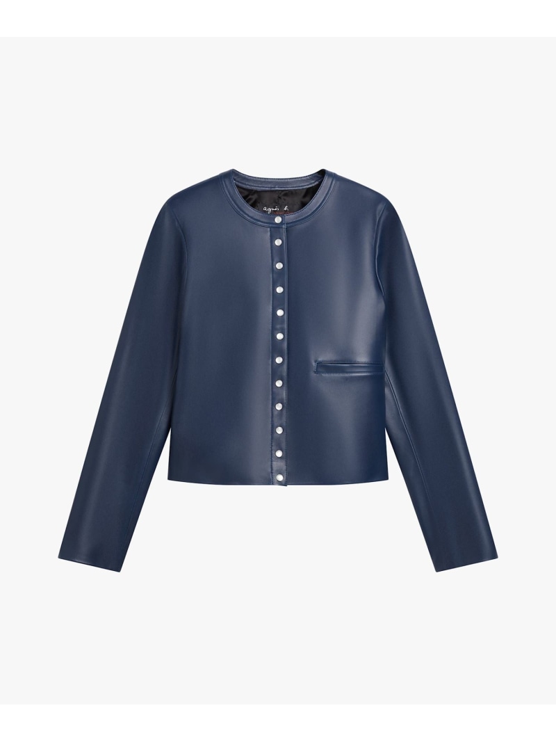 CARDIGAN PHONE agnes b. FEMME アニエスベー ジャケット・アウター テーラードジャケット・ブレザー ネイビー【送料無料】[ Fashion]｜agnes b.