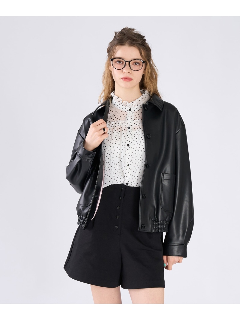 楽天市場】【SALE／50%OFF】CUT8 JACKET スタンドカラーレザー