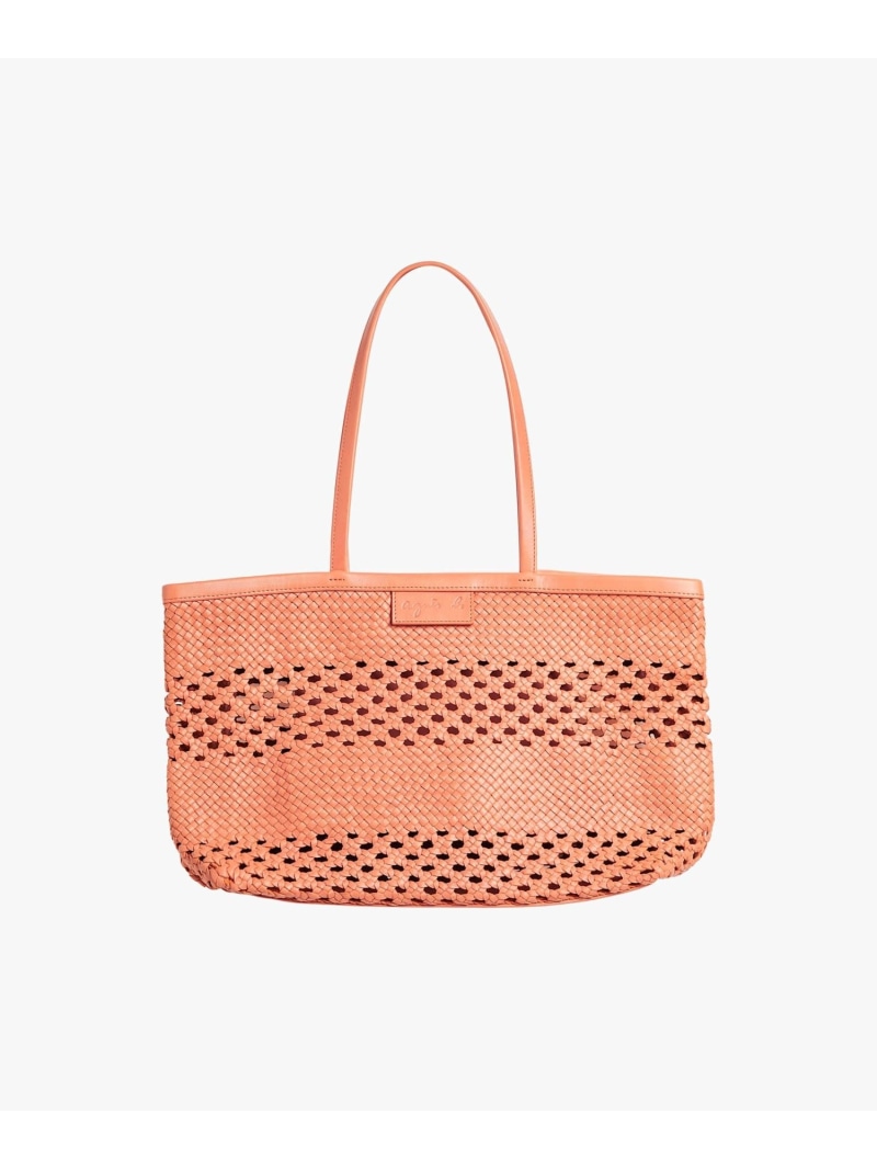 【SALE／30%OFF】ラムレザー 編み込み バッグ "Laurence" agnes b. FEMME アニエスベー バッグ トートバッグ ブラウン【RBA_E】【送料無料】[ Fashion]｜agnes b.