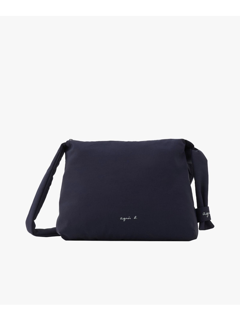 ナイロン ロゴ ショルダーバッグ ABS08-01 agnes b. VOYAGE アニエスベー バッグ ショルダーバッグ ネイビー【送料無料】[ Fashion]