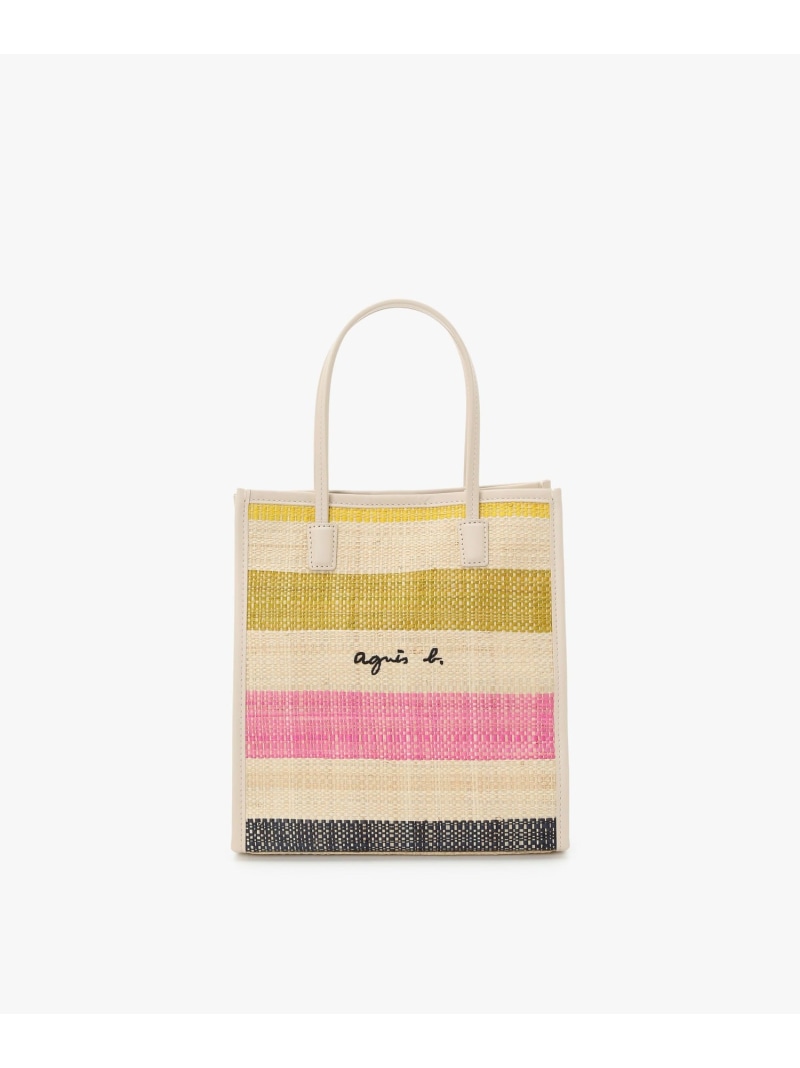 ラフィア スモール トートバッグ WAX35-01 agnes b. VOYAGE アニエスベー バッグ トートバッグ ベージュ【送料無料】[ Fashion]
