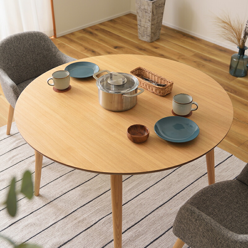 楽天市場】バーニー ラウンドダイニングテーブル pm-614 ダイニング 机