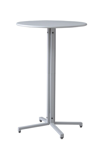 ハイテーブル 円形 60cm天板 高さ93.5cm PT-332GY グレー スチール テーブル 机 オフィス カフェ シンプル ラウンド 丸テーブル カウンターテーブル ダーツバー バーカウンター 7,606円