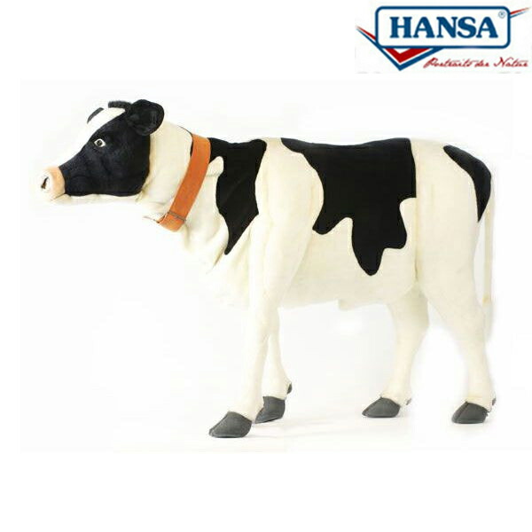 HANSA 4966 フリージアン200 全長：200糎 FRIESIAN COW  BH4966  ぬいぐるみ ハンサ 牛 クリスマス 生まれ落ちる日 差し上げ物 毛の荒物 犬 猫 鳥 うさぎ ペンギン 毛の荒物 飾りつけ あやつり人形 図形 KOESEN ケーセン 気が大きい マスコット 実物大 大型