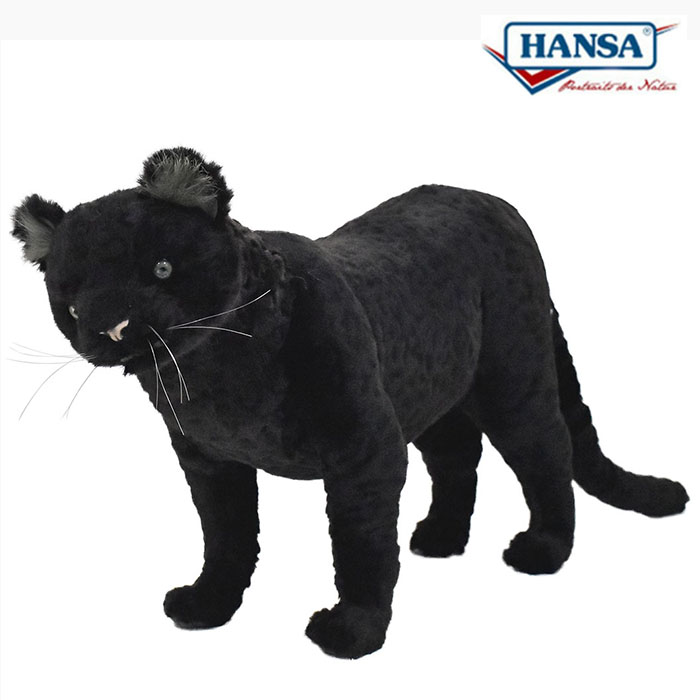 楽天市場】HANSA 7007 クロヒョウ 35cm LEOPARD BH7007 豹 黒豹 