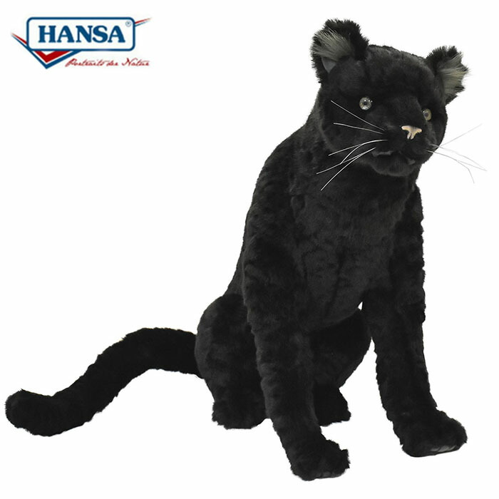 【レア】【53cm】フランス La Pelucherie 黒豹ぬいぐるみ 楽天市場】3D 黒ヒョウのぬいぐるみ 本格 リアル ブラック