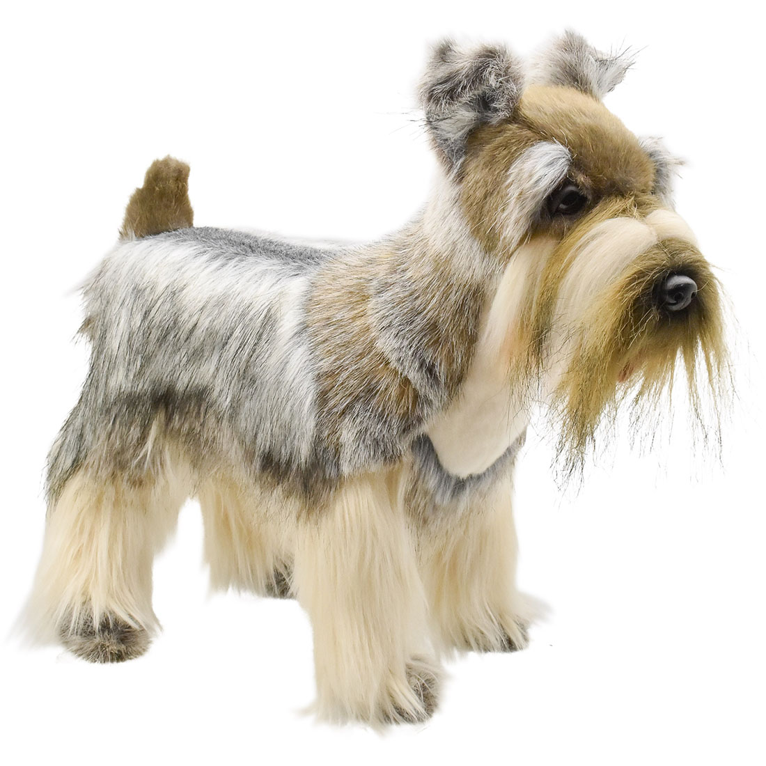 HANSA BH5767 ミニチュアシュナウザー グレー 45 MINIATURE SCHNAUZER 45cm 犬 ドッグ 愛犬 リアル ぬいぐるみ ハンサ クリスマス 誕生日 プレゼント 動物 アニマル 置物 人形 フィギュア KOESEN ケーセン 大きい マスコット 実物大 大型 5768
