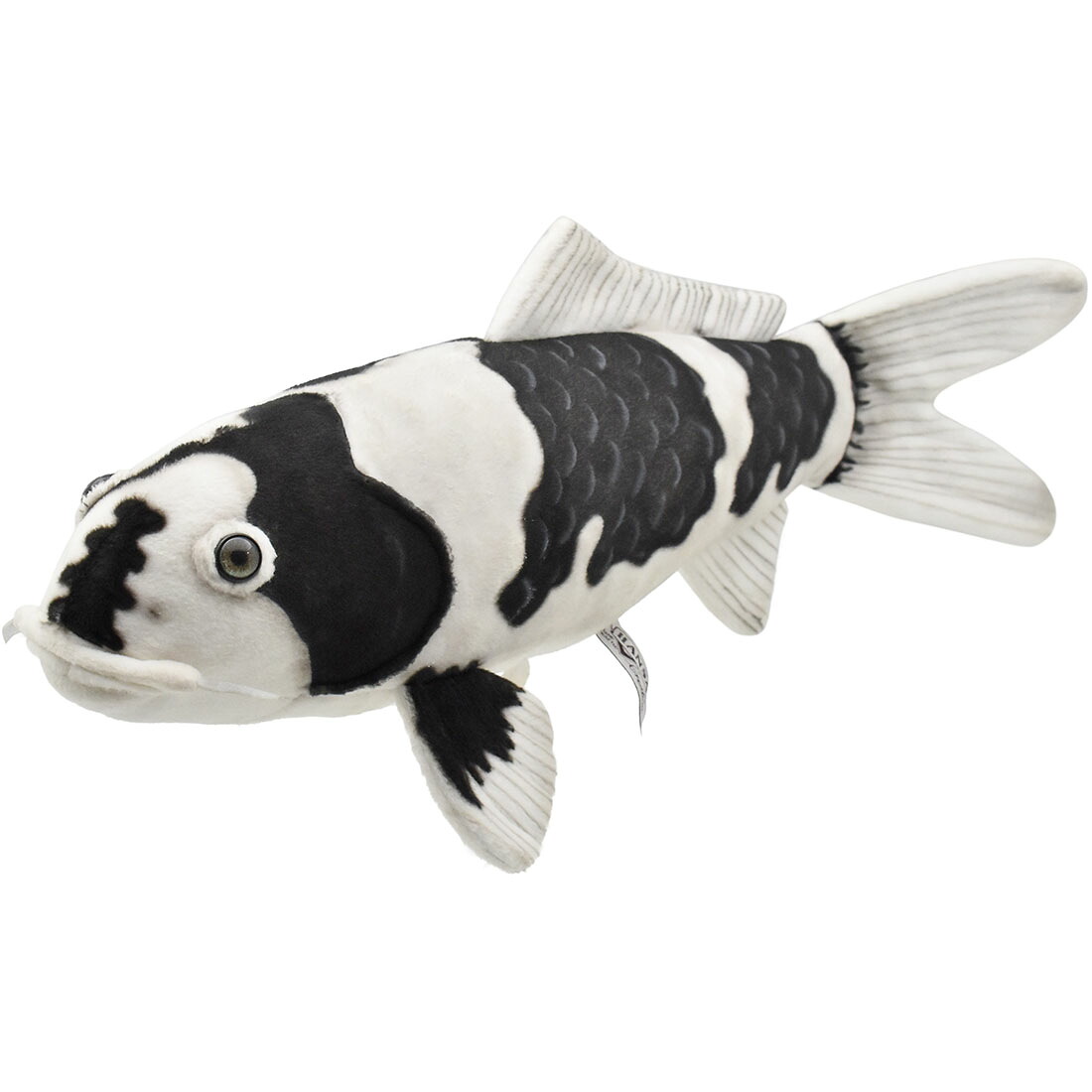 HANSA BH8282 錦鯉 白写り 52 KOI 鯉 コイ アクアリウム ニシキゴイ 泳ぐ宝石 柄 白黒 リアル ぬいぐるみ ハンサ 誕生日 プレゼント 動物 犬 猫 鳥 うさぎ ペンギン アニマル 置物 人形 フィギュア 大きい マスコット 実物大 大型 ビッグ おすすめ かわいい おしゃれ とんぼ