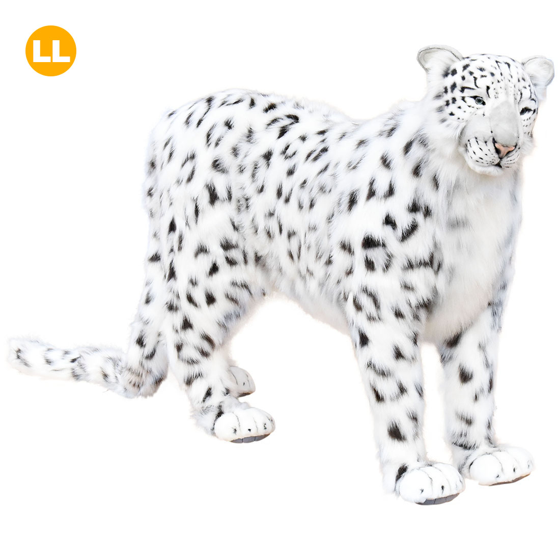 HANSA 4282 ユキヒョウ122 全長：122糎 SNOW LEOPARD STA BH4282  ぬいぐるみ ハンサ クリスマス 生まれ落ちる日 差し上げ物 毛の荒物 犬 猫 鳥 うさぎ ペンギン 毛の荒物 飾りつけ あやつり人形 図形 KOESEN ケーセン 気が大きい マスコット 実物大 大型