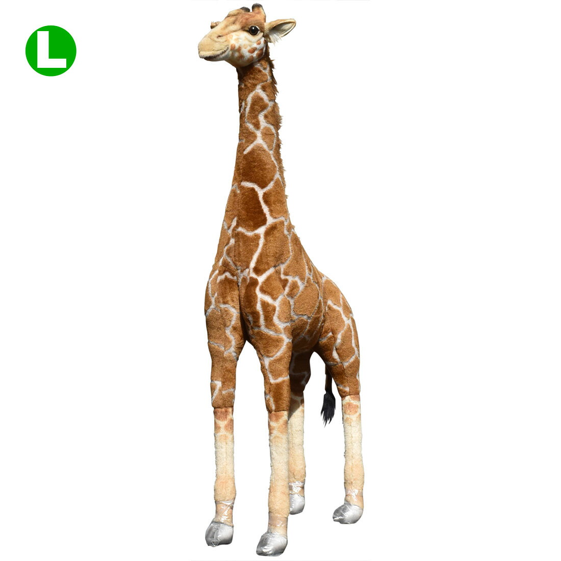 HANSA 6977 キリン130 全長：130cm GIRAFFE BH6977 ぬいぐるみ ハンサ クリスマス 誕生日 プレゼント 動物 犬 猫 鳥 うさぎ ペンギン アニマル 置物 人形 フィギュア KOESEN ケーセン 大きい マスコット 実物大 大型｜agog　店