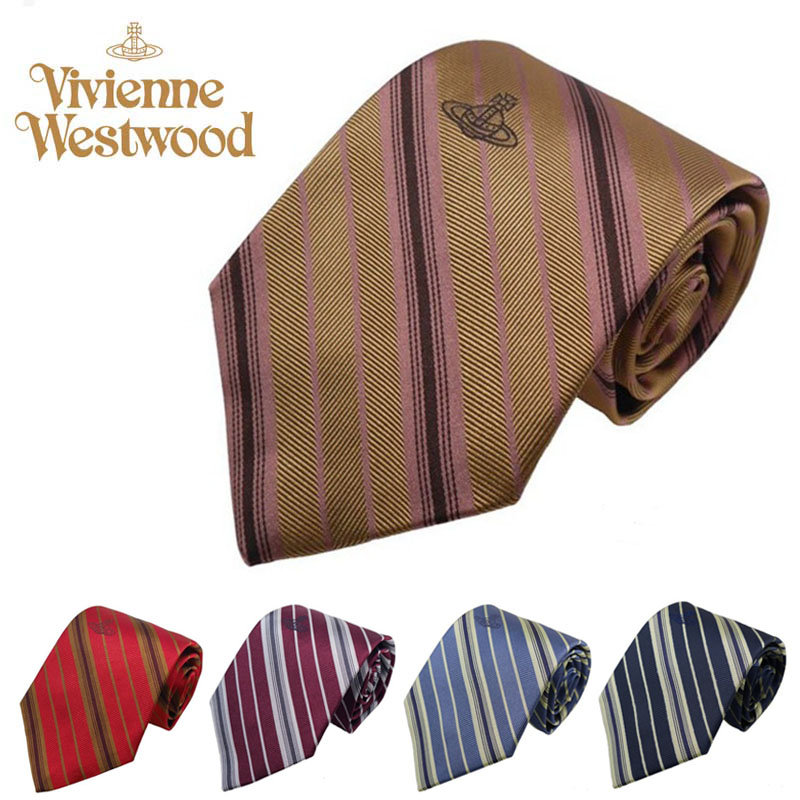 Vivianne Westwood ネクタイ ハート 総柄 オーブ シルク 絹 Vivianne Westwood ネクタイ ハート 総柄 オーブ シルク 絹