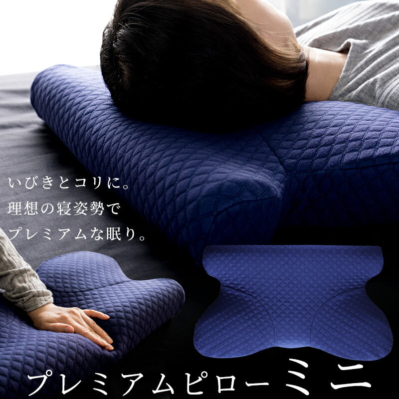 枕 低反発 プレミアムピローミニ まくら 低反発枕 肩こり 首こり いびき 健康 横向き 仰向け いびき防止 枕カバー おすすめ 選び方 送料無料 ストレートネック 小さい 低い 低め 快眠 安眠 頸椎安定 女性 子供 ジュニア 【A_枕1】