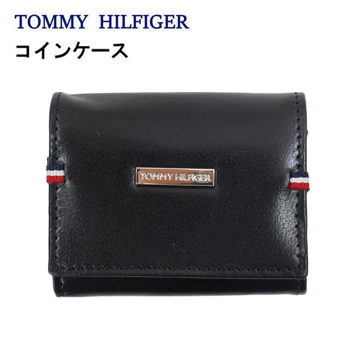 【楽天市場】トミーヒルフィガー 財布 31TL25X025 BLACK TOMMY HILFIGER コインケース プレートロゴ レザー