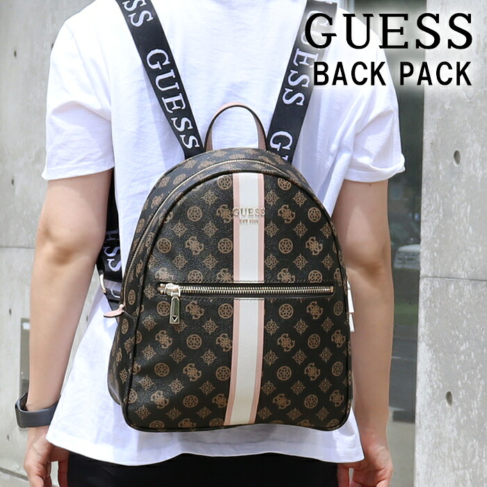 ゲス バッグ KP699532 MOCHA LOGO MULTI ロゴマルチ リュックサック GUESS ab-498300