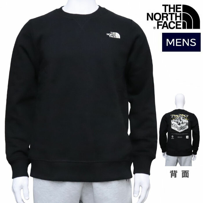 北の方人間の顔 調教師 長袖 NF0A89DT メンズ 裏起毛 CREW TOPOGRPHIC 丸首 御徒面子刷り上げる  Sweatshirt THE NORTH FACE ザ 北の方人間の顔 ab-60899