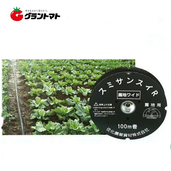 潅水チューブ スミサンスイ Ｒ 100m 露地ワイド 住化農業資材【取寄商品】