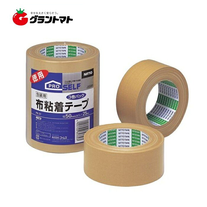 布粘着テープ PK-27 (3R) 50mm×25m 3巻×12　ケース販売 ニトムズ