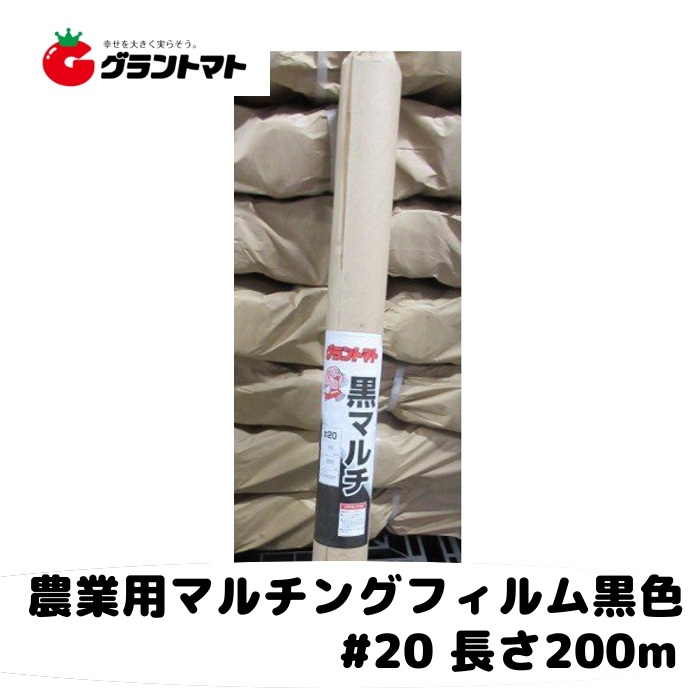 1095円 【72%OFF!】 黒マルチ 幅135cmX長さ200m #20 国産 農業用マルチングフィルム 12時までのご注文で即日発送 休業日除く