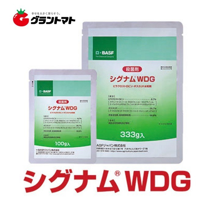 楽天市場 シグナムwdg 333g ダブルブロック型野菜用殺菌剤 Basf 取寄商品 グラントマト 楽天市場店