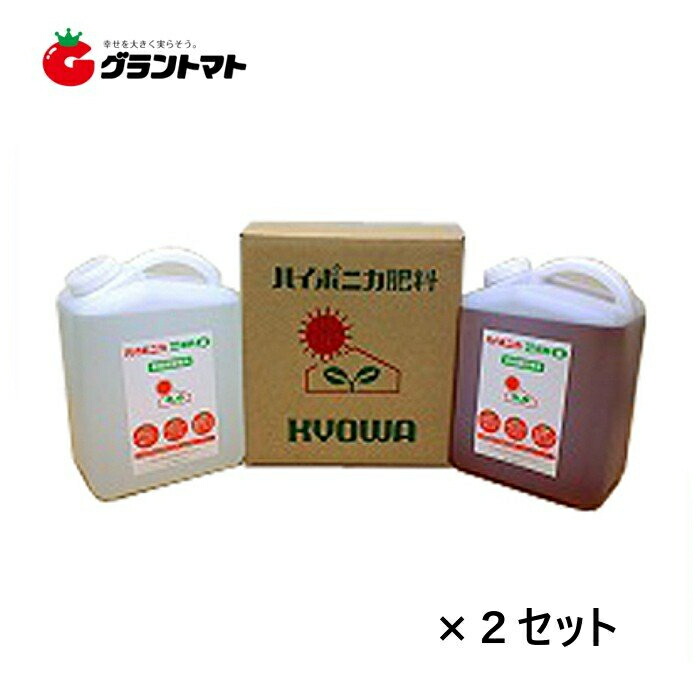 ハイポニカ A剤+B剤 各4L (4000ml) 箱売り2書き割り 水耕作りだす 協和の流動体肥やし 液肥【取寄商いもの】