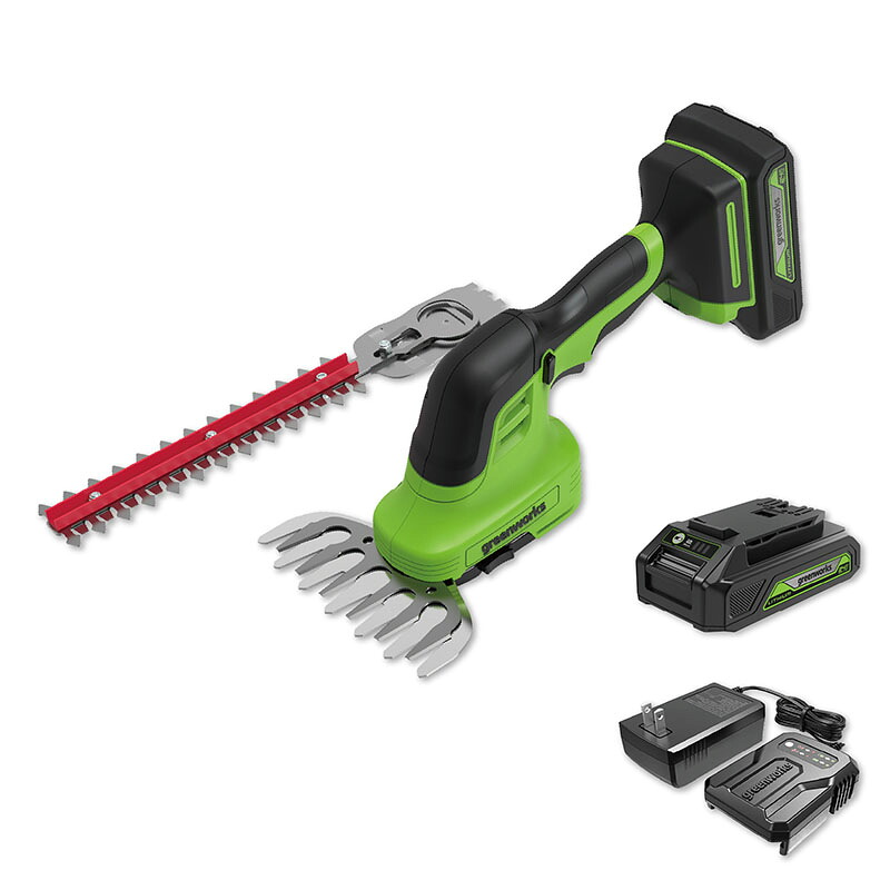【グリーンワークス】 SH24BA1 充電式2wayバリカン ヘッジトリマー 【マルチツール】 【24V】 【greenworks】｜アグリズ店