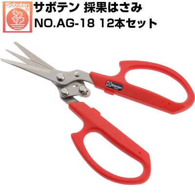 (貨物輸送無料でお得！)(12本仕掛ける) 虚抜く鋏 カクタス 三枚刃虚抜く鋏ダブルとり捨てる NO.AG-18【カクタス 虚抜く剪刀 園芸剪刀 りんごの木用 りんごの木の全虚抜く りんごの木お百姓さん 御役目能率UP 厄介なもの助け出す 労働者階級 】