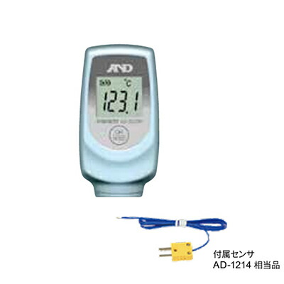 A&D エー・アンド・デイ 中心温度計 AD-5605H 熱電対温度計（Kタイプ） 付属センサーAD-1214相当品