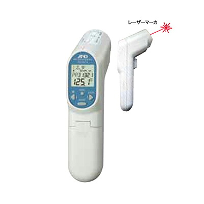 A&D エー・アンド・デイ 赤外線 放射温度計 AD-5614 レーザーマーカー付 PSCマーク（JQA）認定製品 D:S比\u003d12：1 放射率設定変更