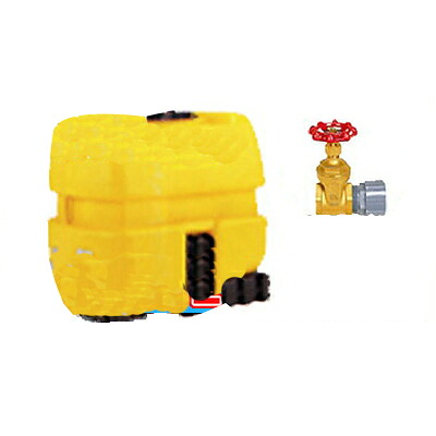 コダマ樹脂工業 タマローリータンク（横型） AT-500A 【500L】【40A水抜き弁膜付き添い人】【人間宅送りとどける不可（法人名でご申しつけるください）・代引不可】