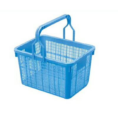 DIC ニチエイ 角型採集カゴ 青 20個入 370 X 270 X 240Hmm 22L 農業 長もの野菜 キュウリ アスパラ インゲン 果樹 収穫
