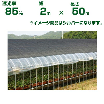 【個人宅配送OK】日本ワイドクロス 遮光ネット ワイドラッセル遮光ネット FES7 シルバー 遮光率約85% 2m×50m (農業用 植物 畑 庭 育苗 園芸 遮熱 トンネル 茄子 人参 ネギ ハウス 日よけ みょうが メロン 野菜 蘭 りんご レタス 露地 ガーデニング 牛舎 椎茸 200cm)