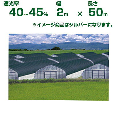 【個人宅配送OK】日本ワイドクロス 遮光ネット ワイドスクリーン S1206 シルバー 遮光率40～45% 2m&times;50m (農業用)(園芸用)(農業資材)(家庭菜園)(ベランダ)(日除け)(200cm)｜アグリズ店