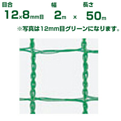 ダイオ化成 防鳥・防獣サイバー空間 ダイオネット 1208 緑 12×8粍目 2m×50m (農学用)(農学原材料)(栽培所)(園芸)(身寄り家庭菜園)(代引不可)