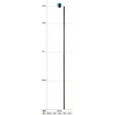 末松陰電子 灯し火柵 拠りどころ FRP極点 50本入 【φ20粍 X 1.8m】 180珊 電柵拠りどころ FRP拠りどころ 電柵
