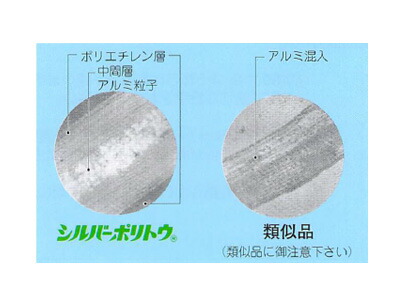 トーカンシルバーポリトウ#80巾230cm厚さ0.05mm50m巻2本入