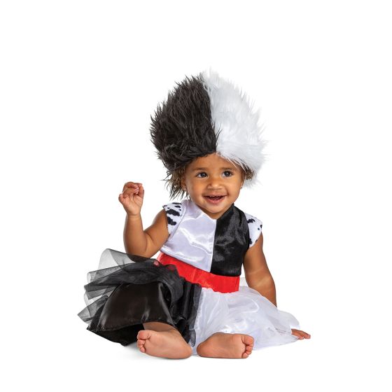 ハロウィン コスプレ 仮装 キッズ ディズニー 101匹わんちゃん Cruella クルエラ ヴィランズ 子供用 幼児用 166679画像