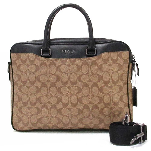 偉大な コーチ バッグ メンズ ビジネスバッグ Coach アウトレット ベケット コンパクト ブリーフ シグネチャー キャンバス メンズ F Qbtn2 Svd21 完売 Rp221 Com
