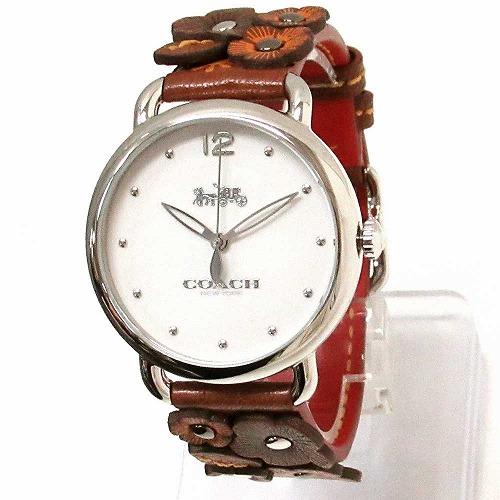 全品送料無料 楽天市場 コーチ 時計 レディース Coach アウトレット デランシー レディース ウォッチ フラワー モチーフ ベルト 腕時計 14502744 セレクトag 激安の Www Masterworksfineart Com
