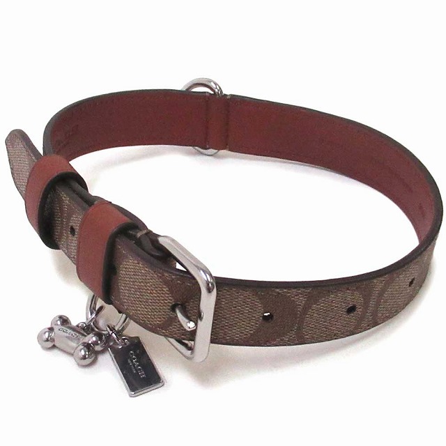 楽天市場】コーチ COACH 犬 首輪 レザー シグネチャー ラージ 大型犬