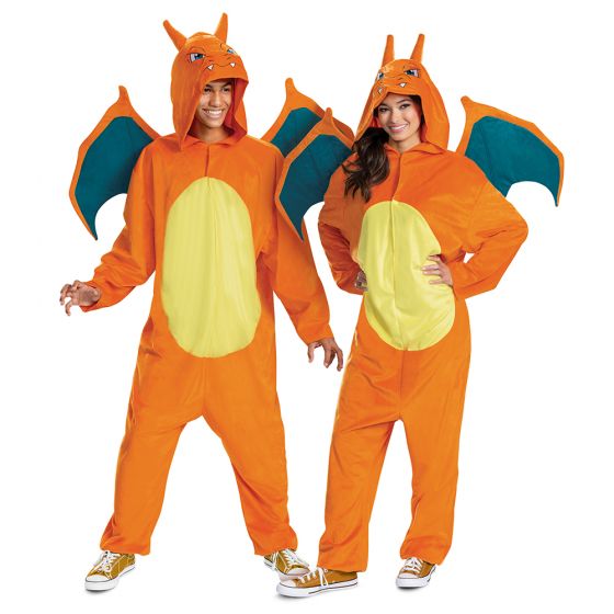 リザードン ハロウィン コスプレ ポケットモンスター コスチューム Deluxe 大人男性用 124379D n240912|セレクトAG