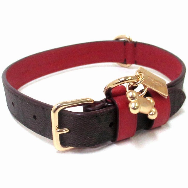 楽天市場】コーチ COACH 犬 首輪 レザー シグネチャー ラージ 大型犬