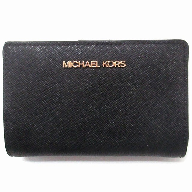 MICHAEL KORS マイケルコース アウトレット 二つ折り財布 ジェットセット トラベル　35F7GTVF2LBLK　n240221