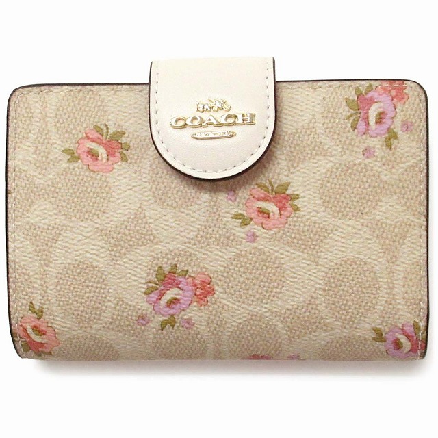 ★COACH★完売間近★素敵な淡色お花柄★スナップウォーレット★ cc858_1.jpg