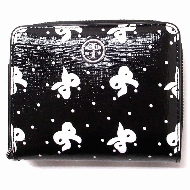 TORY BURCH 二つ折り財布❤️ トリーバーチ 二つ折り財布 フレミング ミニ財布 グレー