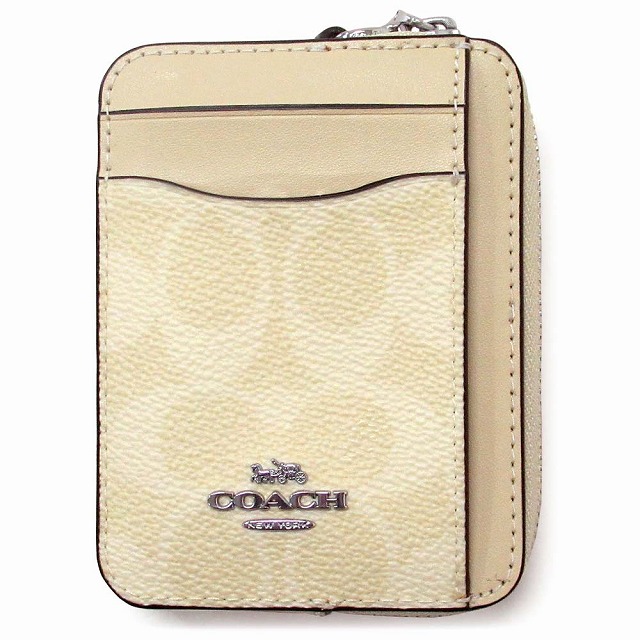 COACHコーチ コインケース　ポーチ COACH】コーチ シグネチャー ラウンド 丸型 円型 コインポーチ