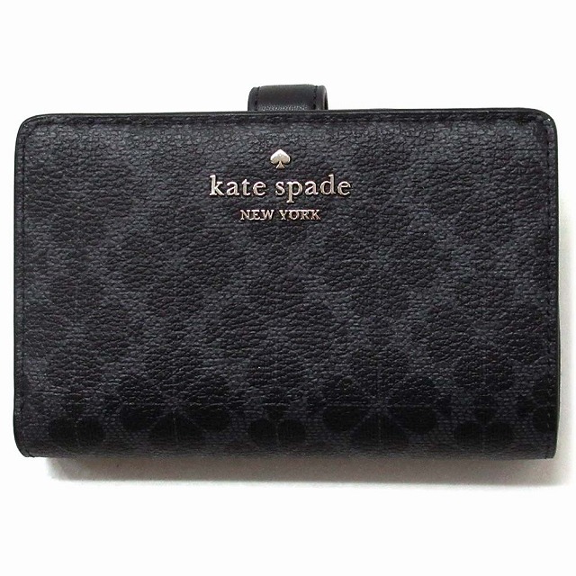Kate spade ケイトスペード アウトレット 財布 SPADE FLOWER ミディアム コンパクト バイフォールド ウォレット 二つ折り財布 KG488 002 n260326｜セレクトAG
