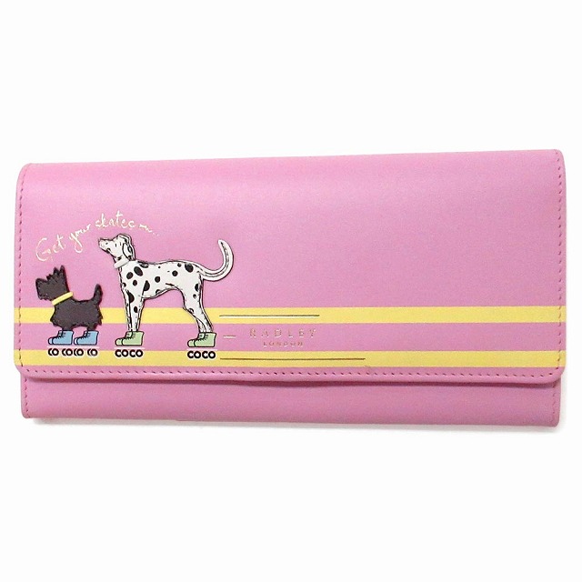 RADLEY LONDON ラドリーロンドン サイフ 財布 長財布 スコティッシュテリア GET YOUR SKATEES ON S1342679 SUGAR PINK