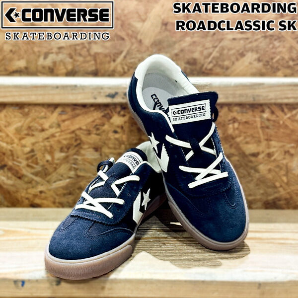 コンバース ロードクラシック スケートボード CONVERSE SKATEBOARDING ROADCLASSIC SK BLACK/WHITE スニーカー キャンバス/スエード