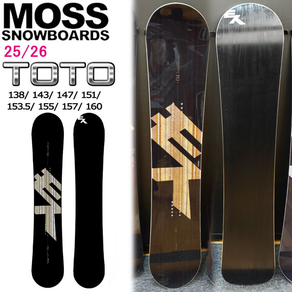 楽天市場】25-26 MOSS BLACK モス ブラック スノーボード 板 メンズ